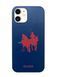 Чохол для iPhone 12 Pro Santa Barbara Polo Umbra Жокей шкіряний Червоно-синій 107-12Pro фото 1