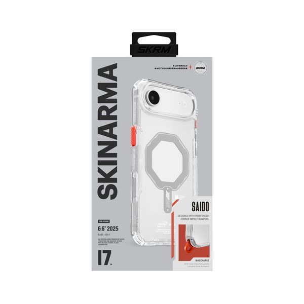 Чохол Skinarma Saido Mag-Charge для iPhone 17 Air Clear SK-2025IP6.6-SDOMS-CLR фото