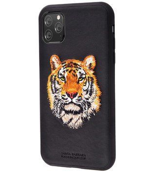 Чохол Santa Barbara Polo Savanna з вишивкою "Тигр" для iPhone 13 Pro Чорний 108207-3 фото