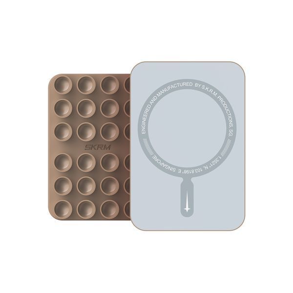 Держатель для телефона Skinarma Stax Magnetic Suction Mount Champagne SK-MSMT-STAX-GLD фото