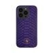 Шкіряний чохол для iPhone 14 Plus Santa Barbara Polo Knight Crocodile Leather Фіолетовий 2051-14-Plus фото 1